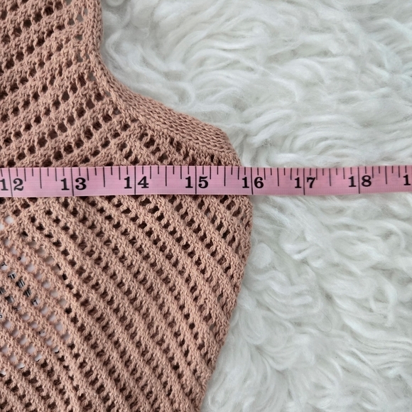 FCT With Love Pointelle Knit Tank Dress. Nude. Size Large. New. - Picture 5 of 9